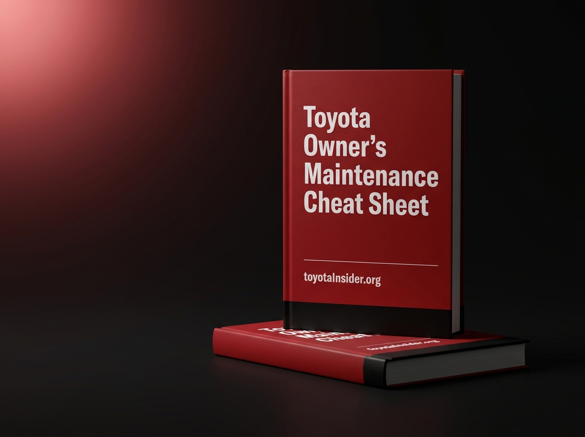 Toyota Maintenance Cheat Sheet
